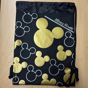 Disney Mickey Mouse Black and Gold Patterned Bag